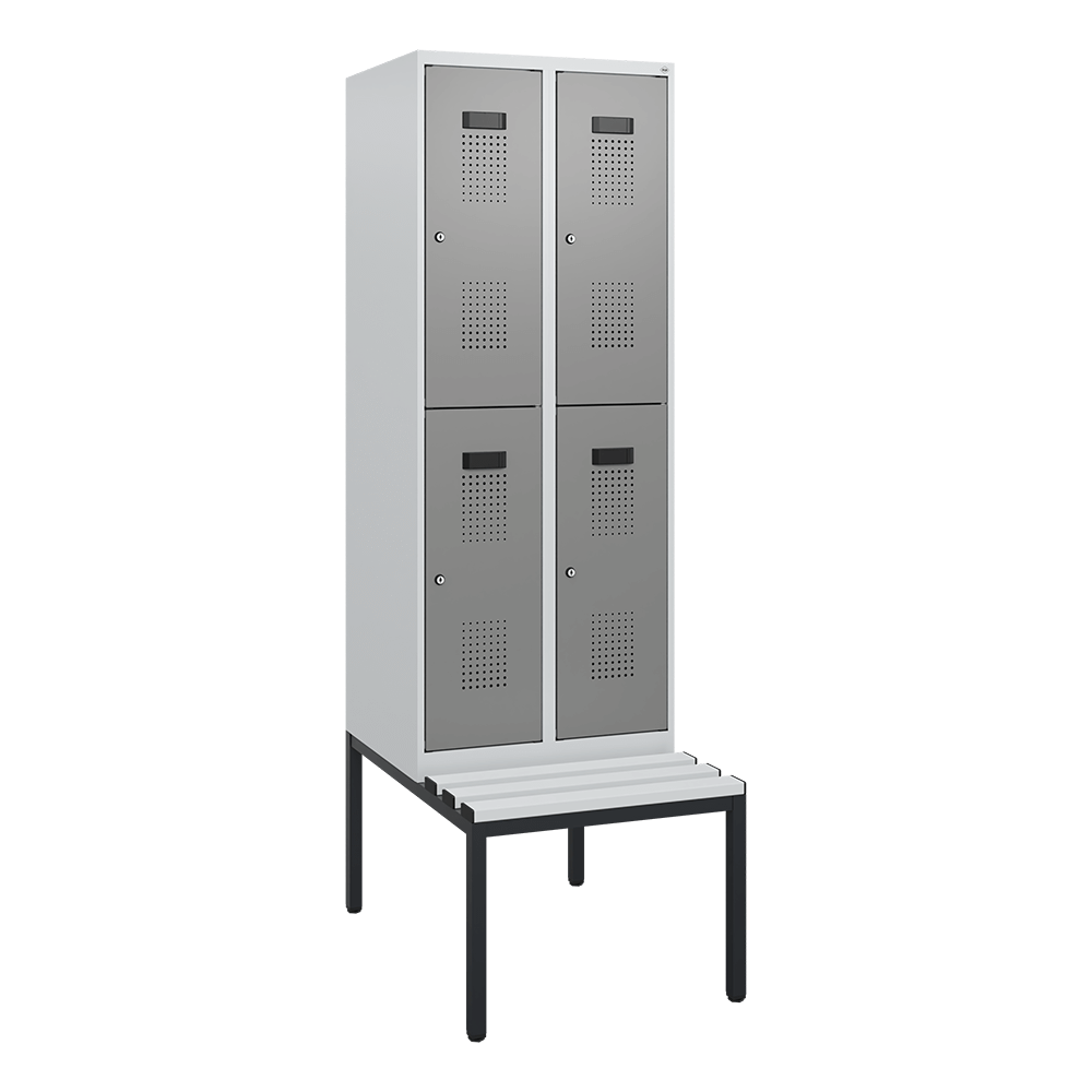 C+P Vestiaire à deux étages Evolo PLUS, 4 casiers